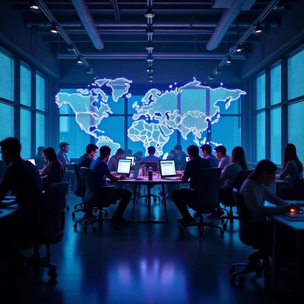 Open source developer community contributors working collaboratively on AI agent frameworks