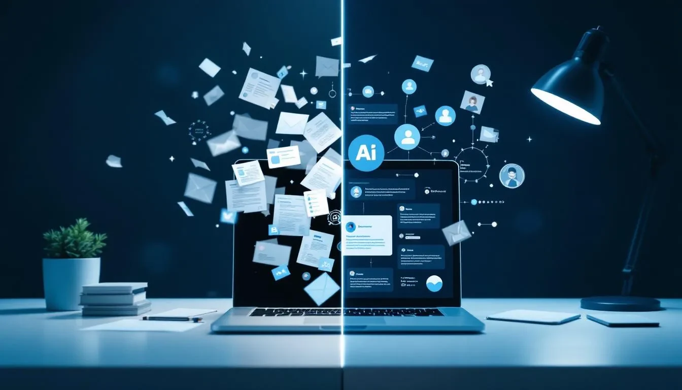 Professional business transformation showing AI chatbot implementation benefits